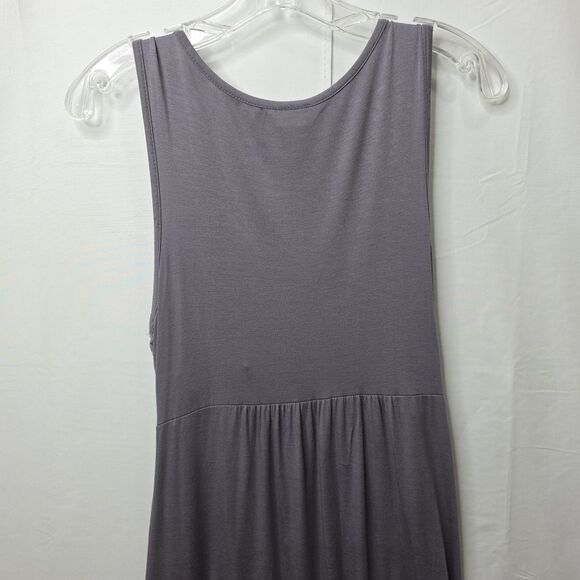 Charming Charlie Beaded Strapless Dress Gray Empire Waist L Casual Made in USA - Picture 8 of 8